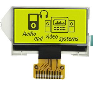 Wholesale SPI Interface 128x64 COG LCD Module Yellow Green Background Color from china suppliers