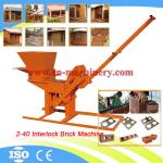 Low Cost to Build House 2-40 Manual Clay Brick Pressing Machine Block Making