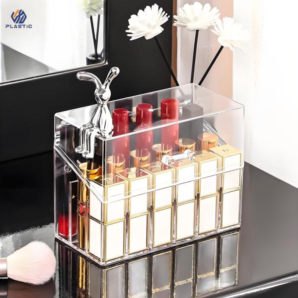 Rectangular Shape Stackable Acrylic Box Storage For Jewelry Customizable