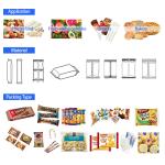 Bread Cake Horizontal Flow Wrapping Machine Down Paper Flow Packing Machine