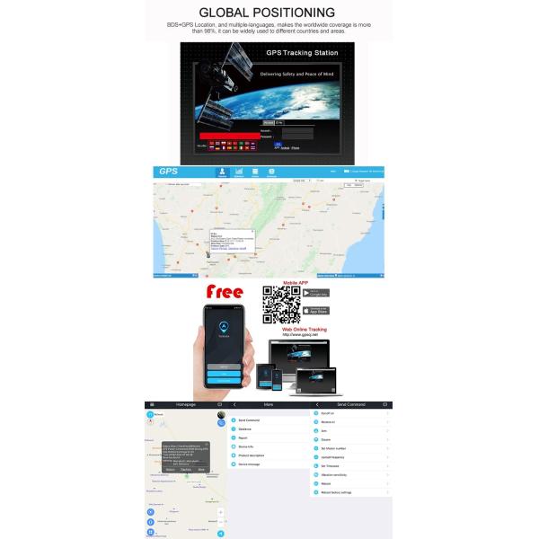 3G WCDMA GPS Tracker 20000mah Strong Magnetic GPS Tracker For Car Free Installation