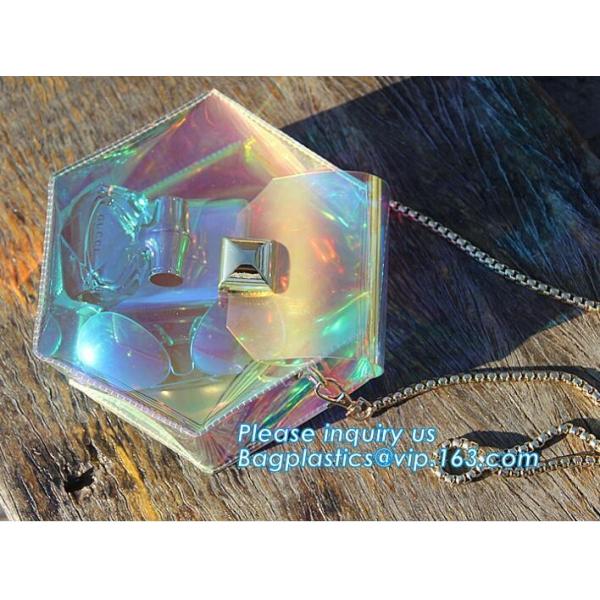 Clear Tote Bags Crystal PVC Transparent Women Fashion Handbag Shoulder Beach Bag, Summer Beach Clear PVC Shoulder Bag Tr