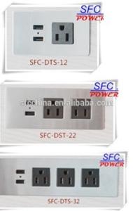China Desktop Socket / Tabletop Socket /stainless steel for furniture assemble on sale