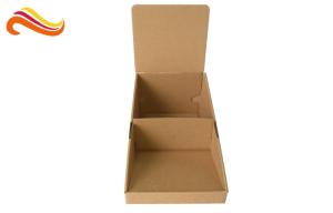 China Brown Color Custom Corrugated Boxes Glossy Lamination Surface For Product Display on sale