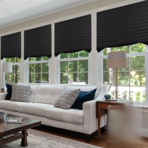Wholesale Anti Ultraviolet  Portable Cordless Curtain Blinds Pleated Blackout Curtains Mini from china suppliers