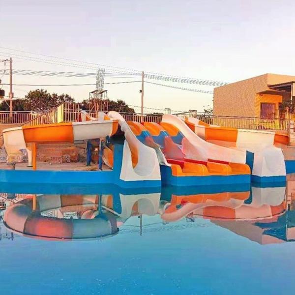 Hot Sale Summer Kids and Adults Fiberglass Pool Water Park Slide