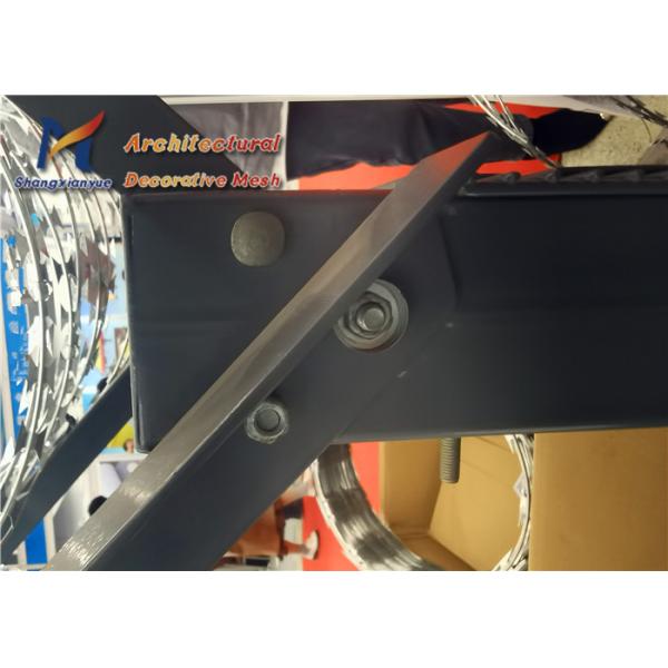 PVC Coated Metal Wire Mesh Fence 76.2mm 12.7mm 358 High Security Fence