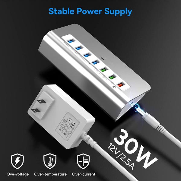 Quality Multi Displayport Usb C Hub 30W For Laptop PC Desktop Macbook for sale
