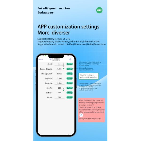 Enerkey 10a Balancer 24s Lithium Ion Lifepo4 Battery Smart Active Equalizer For Solar Panels