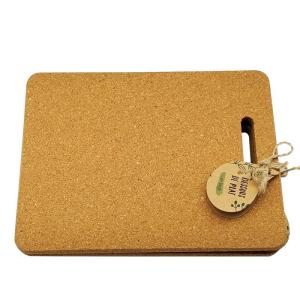 China Rectangular Cork Mat Placemat For Dishes Cork Heat Pads Hot Holder Stand on sale