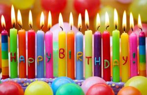 Wholesale Fancy Rainbow Color Long Birthday Candles With Happy Birthday Letters Painted from china suppliers