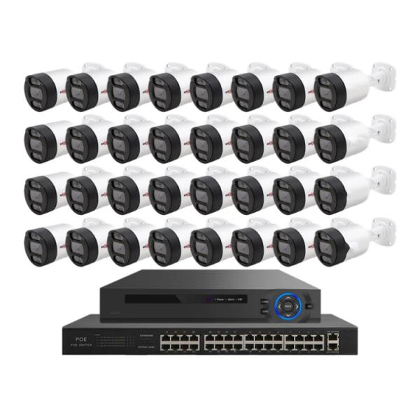 Customized Security Products 32 Channel H.265 NVR POE CCTV IP Cameras Kits Video Surveillance System