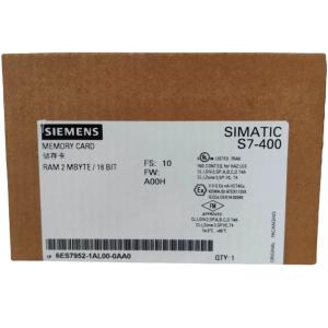 Wholesale SIEMENS 6ES7952-1KK00-0AA0 SIMATIC S7, MEMORY CARD MEMORY CARD FOR S7-400, LONG DESIGN, 5V FLASH EPROM, 1 MBYTE from china suppliers