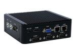 4 COM RS232 Industrial Fanless Mini PC Fanless Embedded Computer 6 USB For Entry