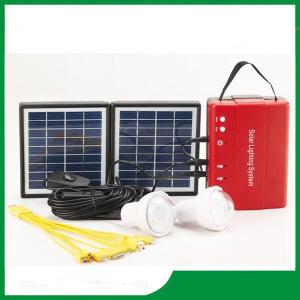 Wholesale Mini solar lighting kits, portable solar lighting kits with bulb light &amp; FM radio &amp; phone charger for hot sale from china suppliers