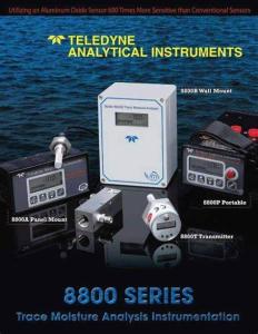 Wholesale Trace Teledyne Analytical Instruments , 8800p Teledyne Gas Moisture Analyzer from china suppliers