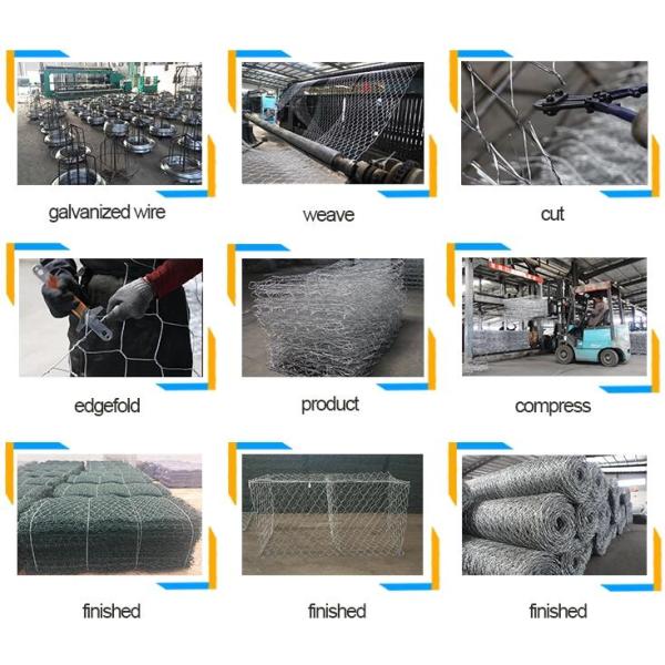 Pvc Coated Hexagonal 4mm Gabion Baskets Wire Mesh Box Walls