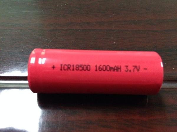 Quality E-Cigarette 1600mAh Lithium Ion Rechargeable Batteries / Lithium Ion 18500 for sale