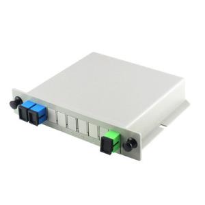 Wholesale SC UPC Fiber Optic PLC Splitter DIN 1X2 PLC For FTTX / FTTH Network from china suppliers