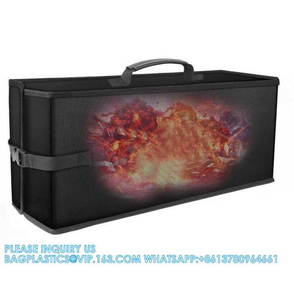 Heat Insulation Fireproof Battery Storage Bag Fire Retardant Explosion Proof Safe Carrying Bag For E-Bike Battery