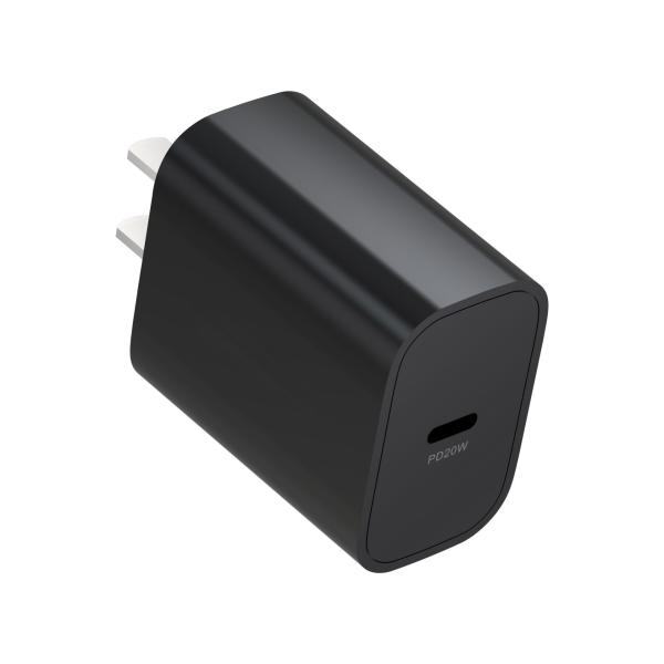 PD20W Cell Phone Charger Adapter Fireproof ABS Fast Charger Travel Adapter For Iphone 12