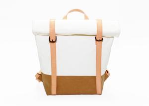 Customized Washable Kraft Paper Backpack Recycled Lightweight Leisure Style