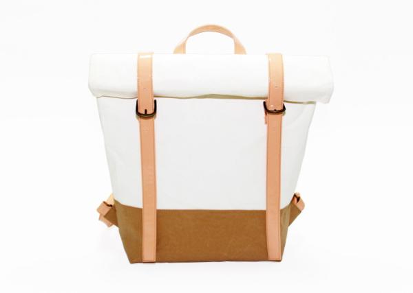 Quality Customized Washable Kraft Paper Backpack Recycled Lightweight Leisure Style for sale