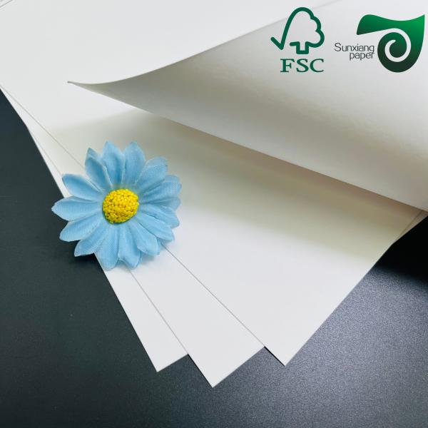 FSC 150gsm 170gsm 190gsm Virgin White Kraft Paper Rolls Perfect For Making Paper Bags