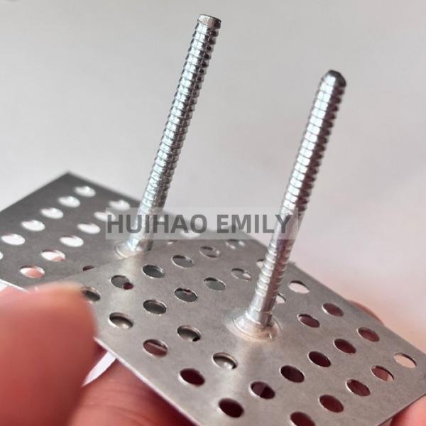 Hvac System Hardware Accessories Insulation Pin Nails With Perforated Base