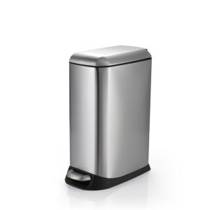Wholesale 410 Stainless Steel 24L Hands Free Kitchen Trash Can from china suppliers
