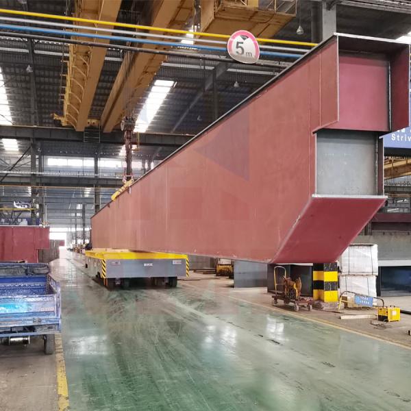 50 Tons Steerable Trackless Transfer Trolley Remote Control Mold Plant Battery