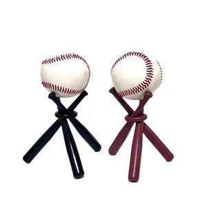 Wholesale Factory Direct Wooden Crafts - Colorful Mini Baseball Bat with Display Stand and Ball Decorative Baseball Bat and Racks from china suppliers