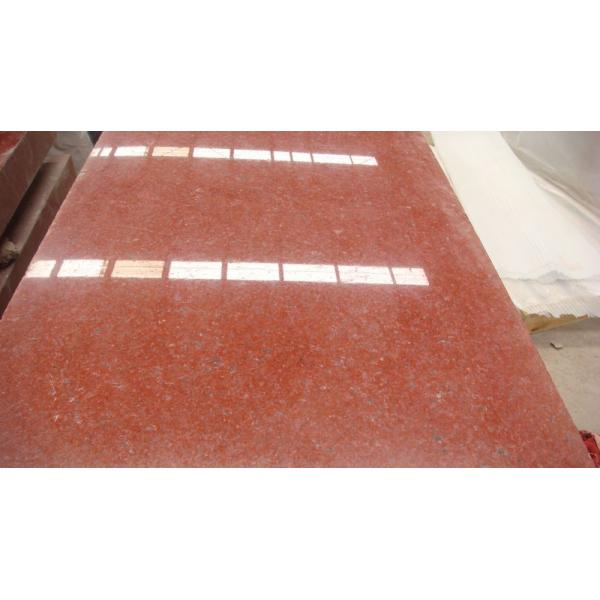 Red Color Rough Granite Kitchen Countertop Floor Tiles 50x50 Slab 2.73 g/cm3