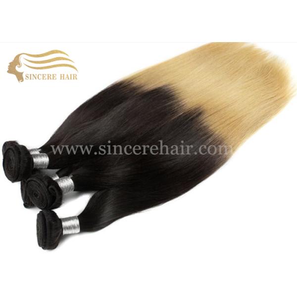 50 CM Ombre Hair Extensions for sale - 20" Straight Wave Blonde Ombre Hair Weft Extensions for Sale New Fashion Hair Products, 50CM Body Wave Ombre Human Hair Weft Extension for Sale