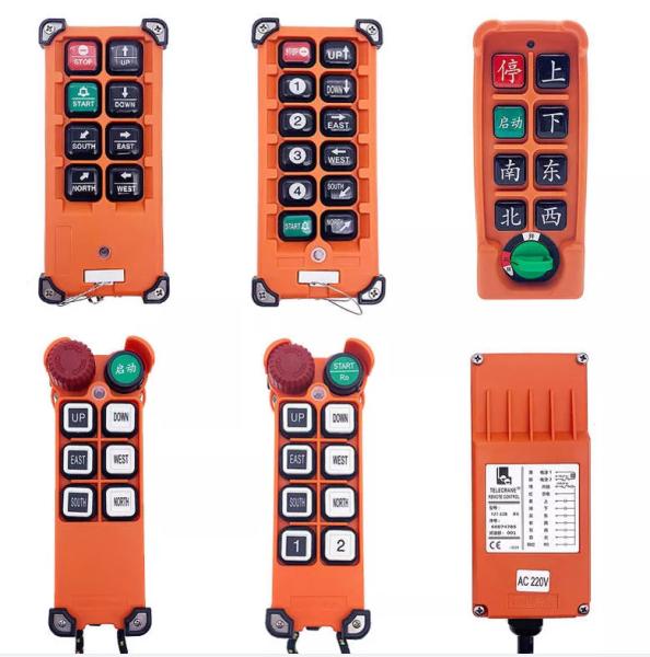 Quality F21-E1B AC36V DC12-24V 6 Button Universal Industrial Wireless Remote Control For Hoist for sale