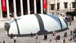 Large Beetle White Inflatable Structure Building With Brand Printing For Event