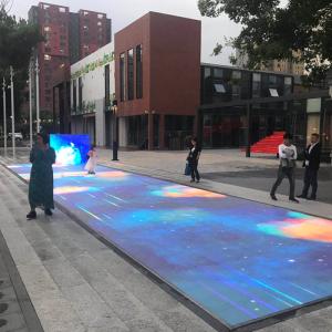 China Illuminated HD P4.81 LED Interactive Dance Floor Anti Slip Design on sale