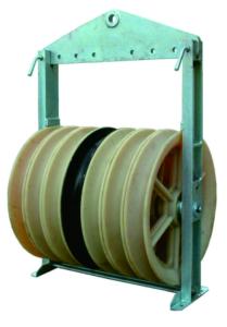 Wholesale Power Cables Rollers Electric Single Wheel Cable String Pulley Conductor Stringing Blocks from china suppliers