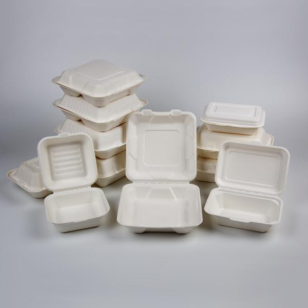 1 2 3 Compartments Disposable Burger Takeaway Containers