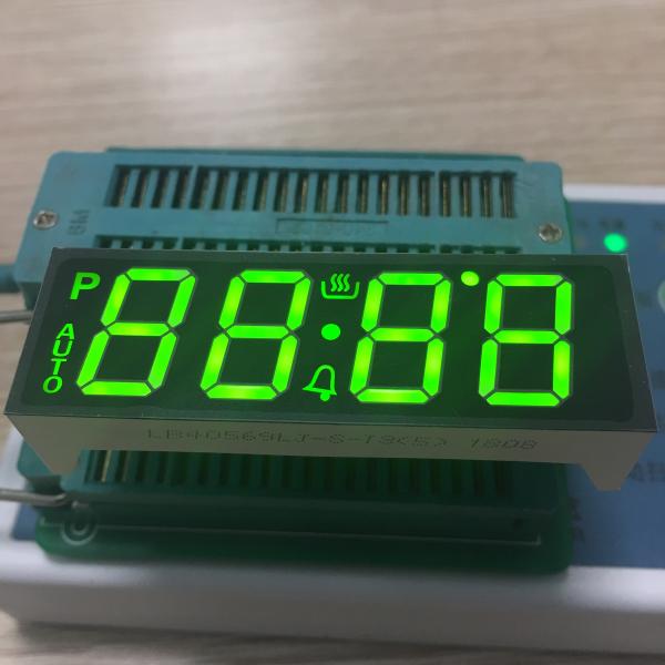 Quality SMT PINS Custom LED Display 7 Segment 4 Digit Super Bright Green For Oven Controller for sale