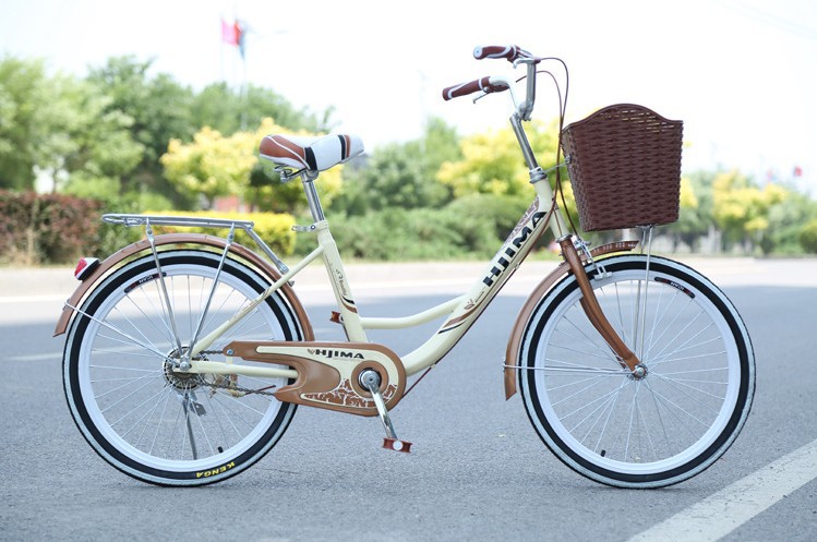 Pedal Assist Ladies Fixed Gear 24 Inch City Bike