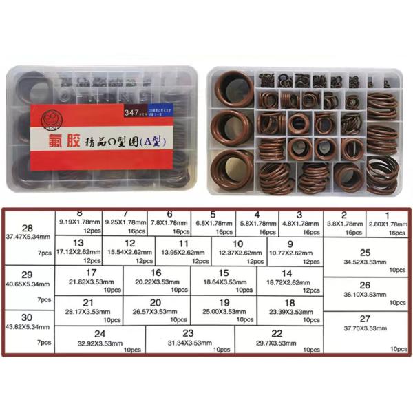 Excavator Rubber O-Ring Kit Set Repair Oring Box From China