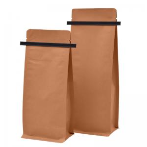 China Waterproof Kraft Paper Tin Tie Coffee Bag Coffee Bean Packaging For Custom on sale