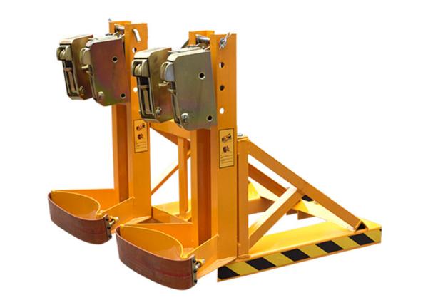 Quality DG850BE Heavy Duty Forklift Mounted Drum Handlers Double Eager Grip Type Forklift Mounted Drum Handler Capacity 360KgX2 for sale