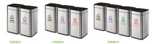 Wholesale Powder Coating Sustainable Hotel Rectangular Trash Can 60L from china suppliers