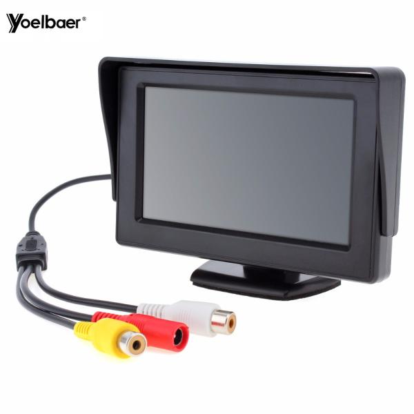 Quality 4.3 inch home shop monitoring security monitor car LCD desktop display AV small LCD display for sale