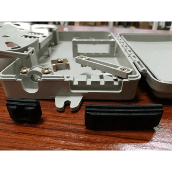 4Port Fiber Optic Terminal Box SC Simplex SM Cables White Waterproof IP-66