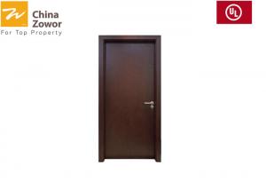 China BS Certified HPL Finish Mahogany Wood Fire Resistant Doors For Middle-East Market on sale