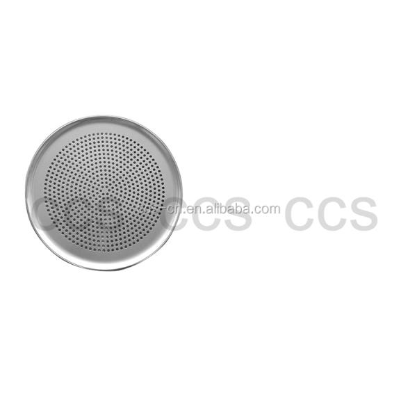 13 inch perforated round aluminum pizza pan punched pizza tray with holes baking tray