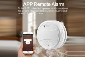 China Lightweight Wireless Battery Smoke Alarm Detector , 9v Battery Fire Alarm on sale